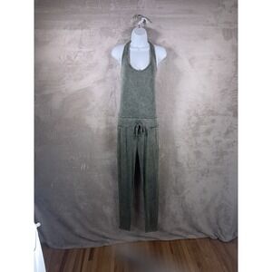 Lovers + Friends Jumpsuit Womens Size Small Green Halter Tie Dye Lounge
